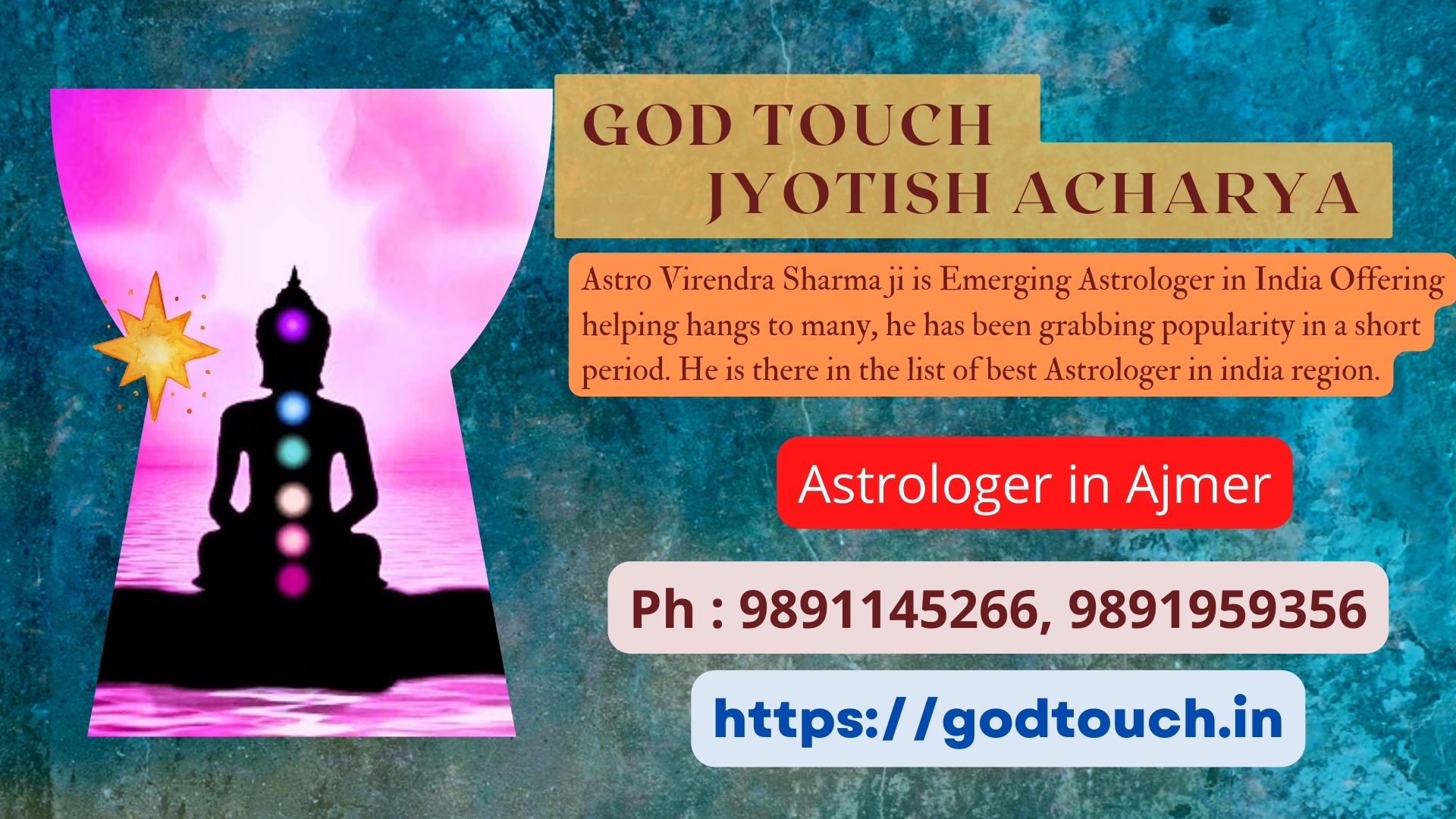 Best Astrologer in Ajmer 9891145266 GOD TOUCH JYOTISH ACHARYA