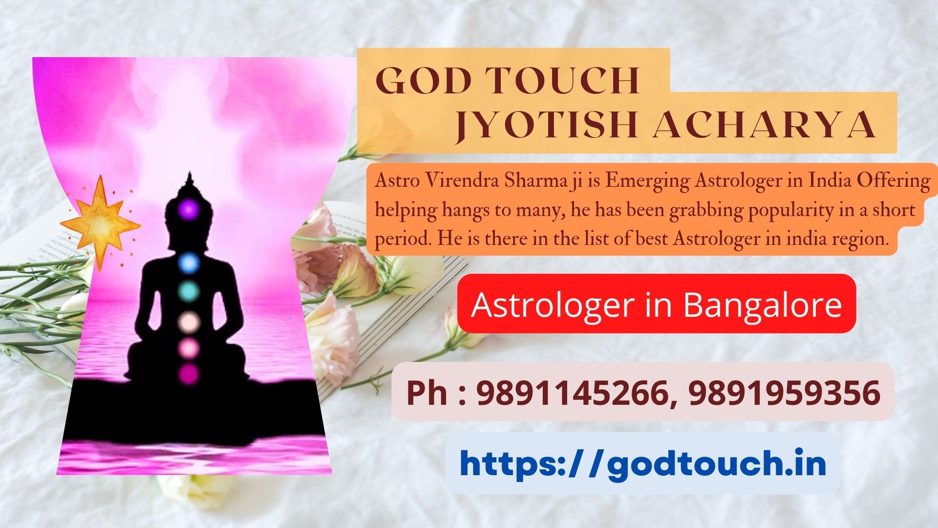 Best Astrologer in Bangalore 9891145266 GOD TOUCH JYOTISH ACHARYA