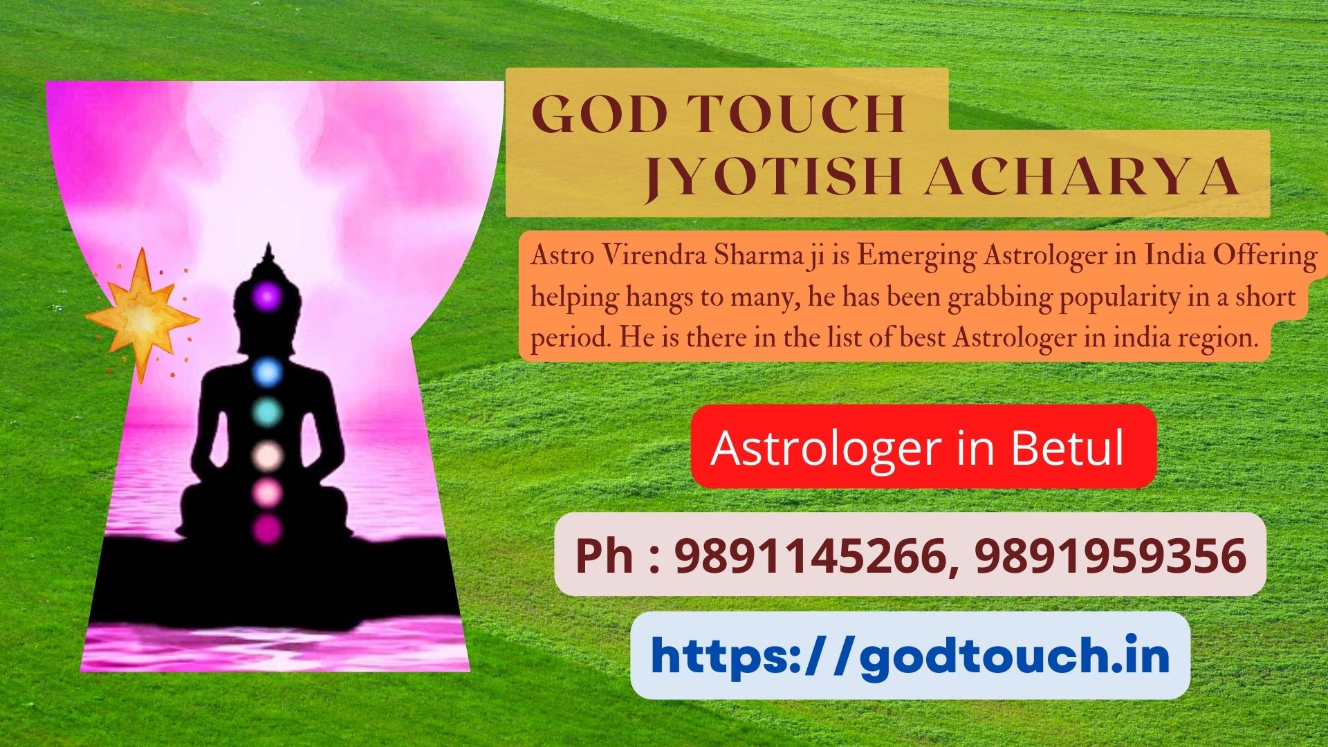 Best Astrologer in Betul  9891145266 GOD TOUCH JYOTISH ACHARYA