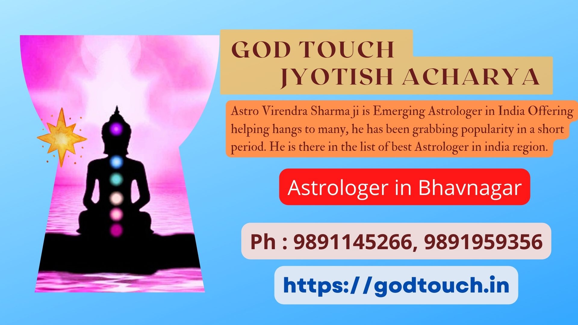Best Astrologer in Bhavnagar 9891145266 GOD TOUCH JYOTISH ACHARYA