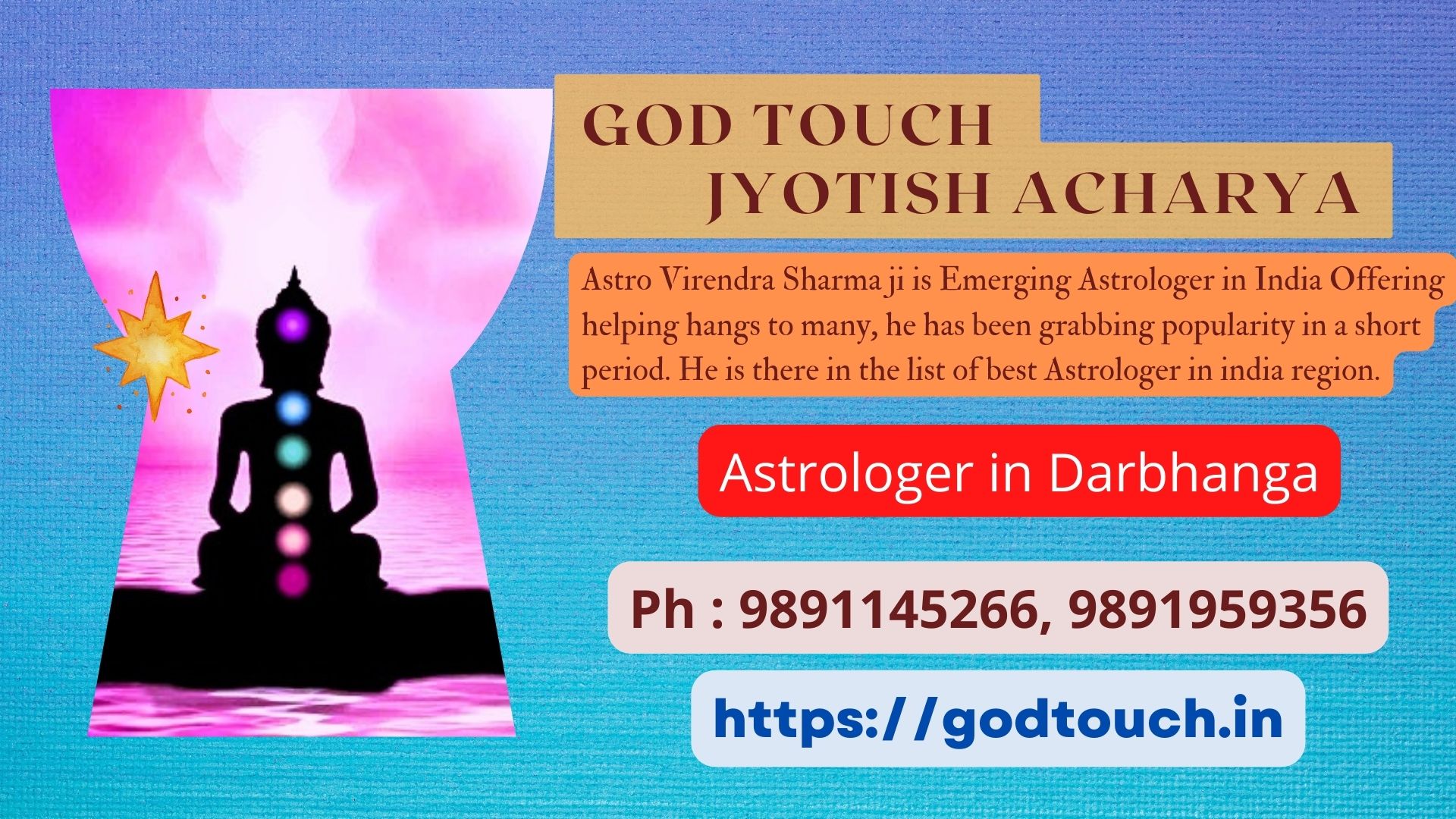 Best Astrologer in Darbhanga 9891145266 GOD TOUCH JYOTISH ACHARYA