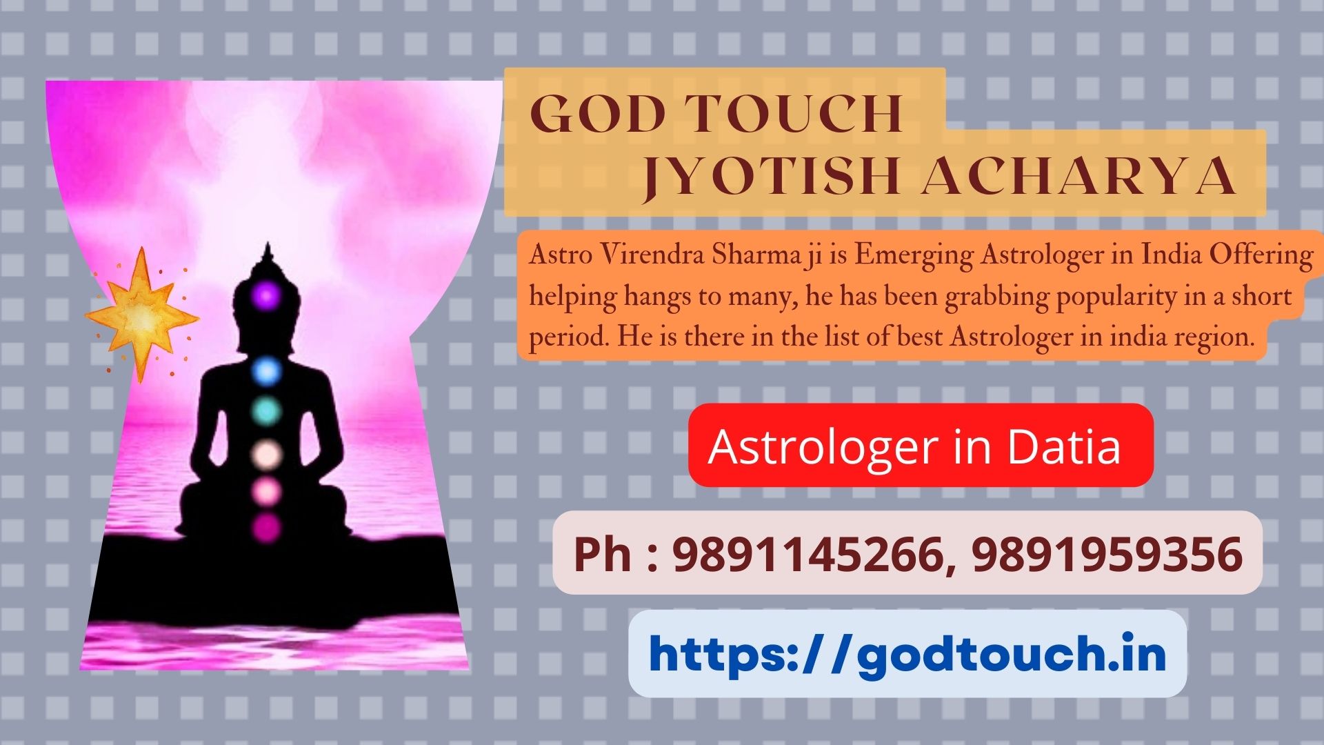 Best Astrologer in Datia  9891145266 GOD TOUCH JYOTISH ACHARYA