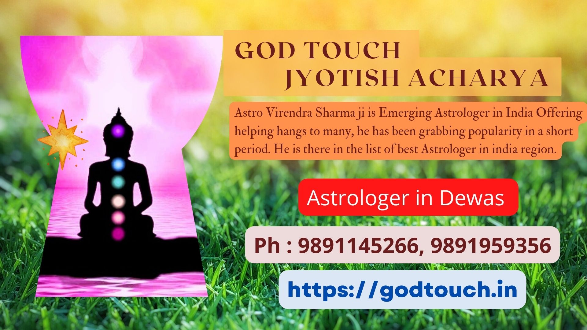 Best Astrologer in Dewas  9891145266 GOD TOUCH JYOTISH ACHARYA