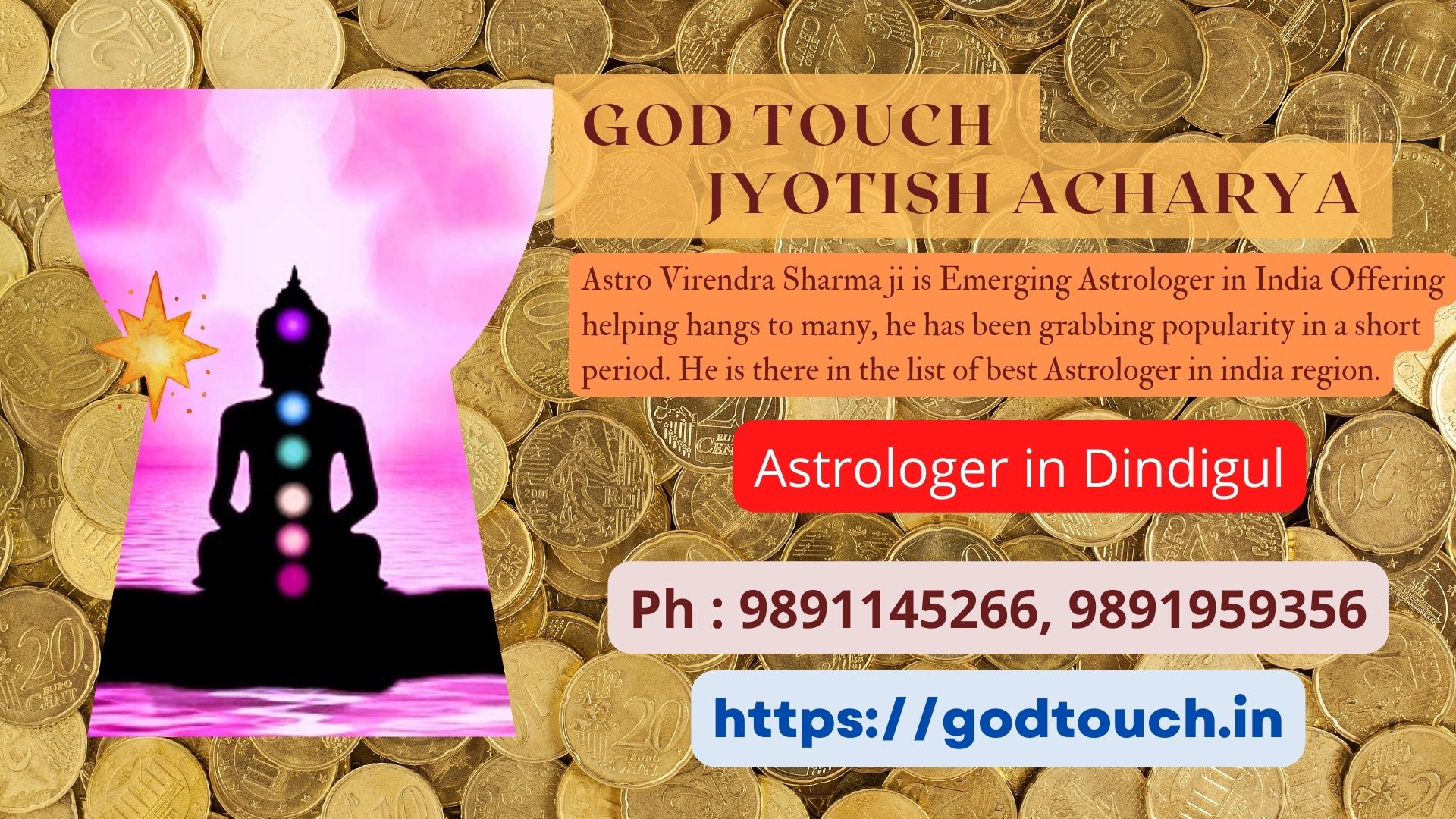 Best Astrologer in Dindigul 9891145266 GOD TOUCH JYOTISH ACHARYA