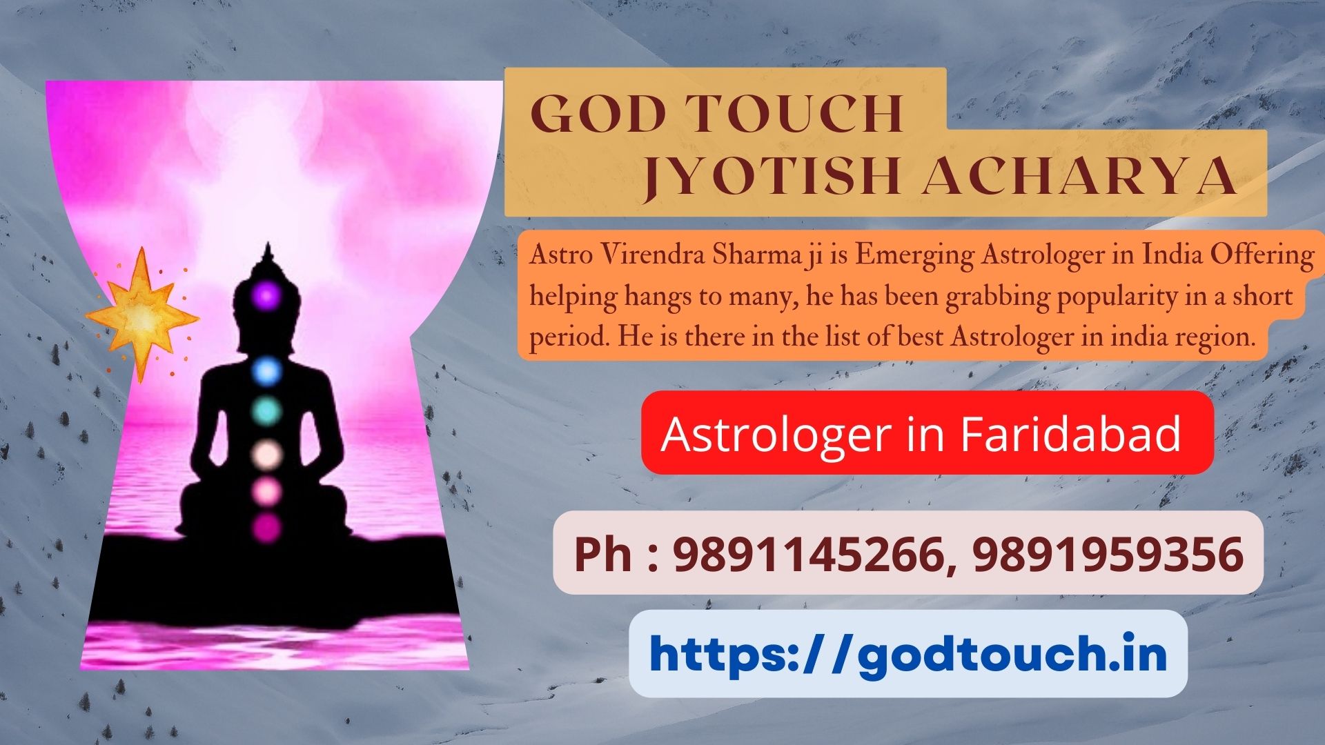 Best Astrologer in Faridabad    9891145266 GOD TOUCH JYOTISH ACHARYA