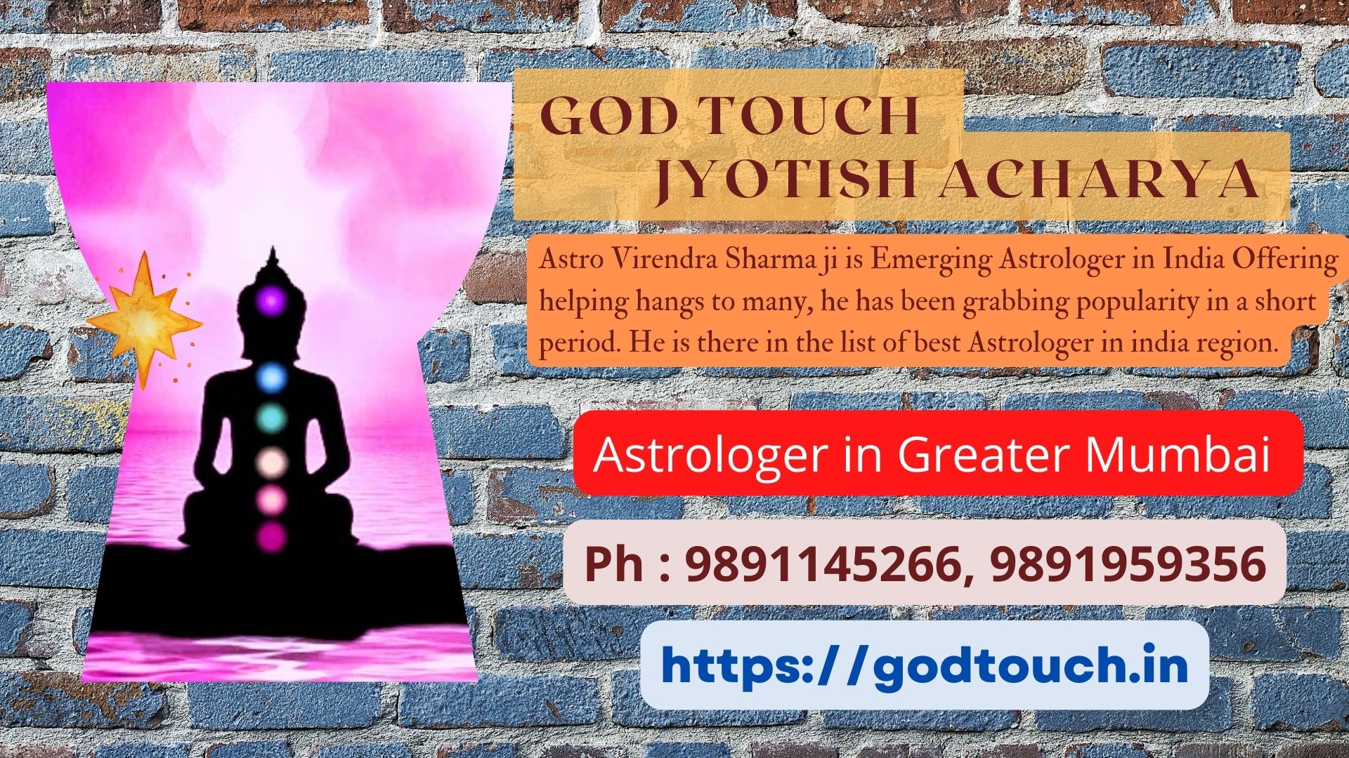 Best Astrologer in Greater Mumbai  9891145266 GOD TOUCH JYOTISH ACHARYA