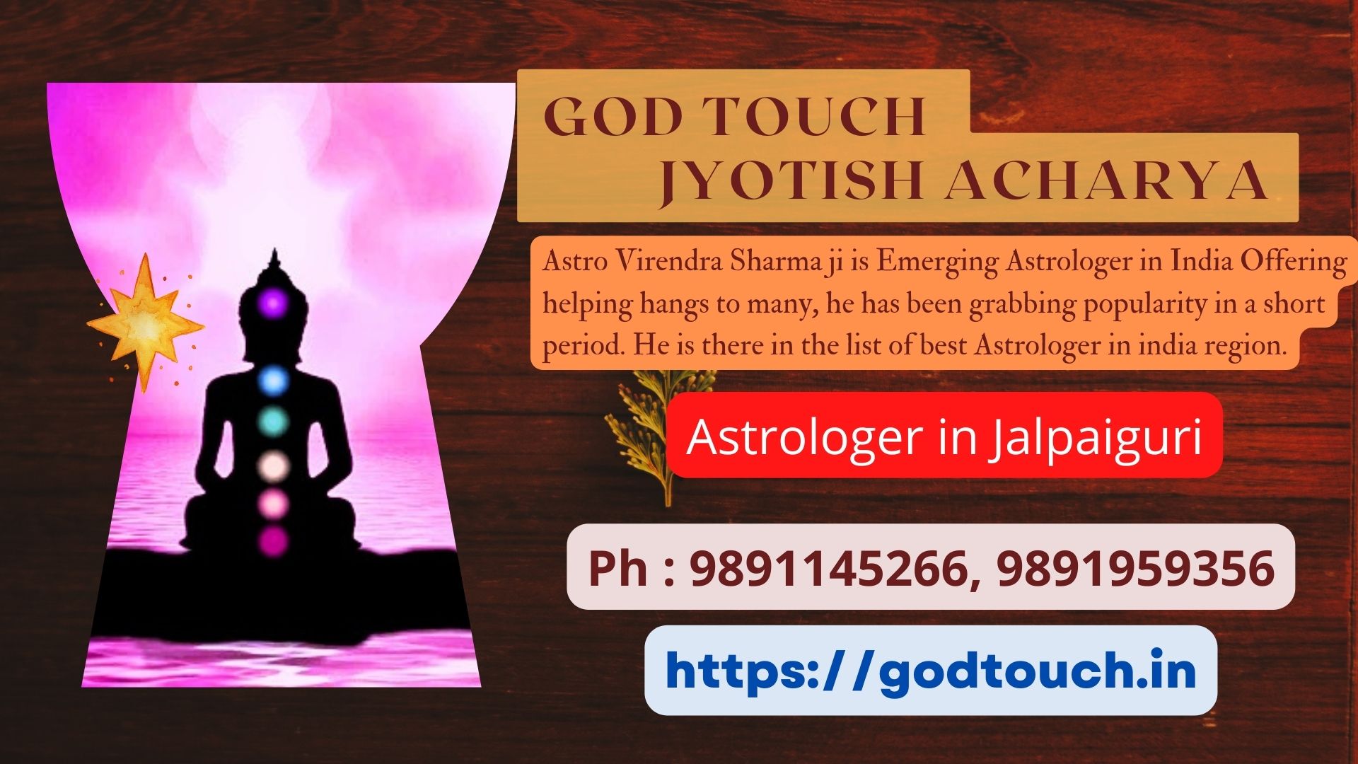 Best Astrologer in Jalpaiguri 9891145266 GOD TOUCH JYOTISH ACHARYA