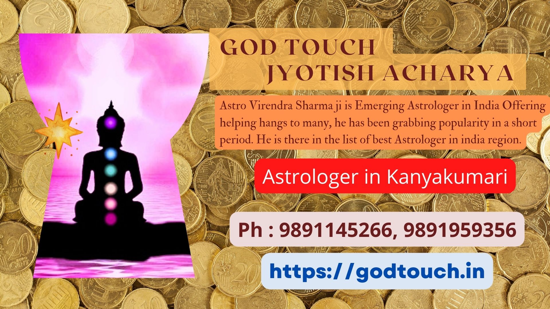 Best Astrologer in Kanyakumari 9891145266 GOD TOUCH JYOTISH ACHARYA