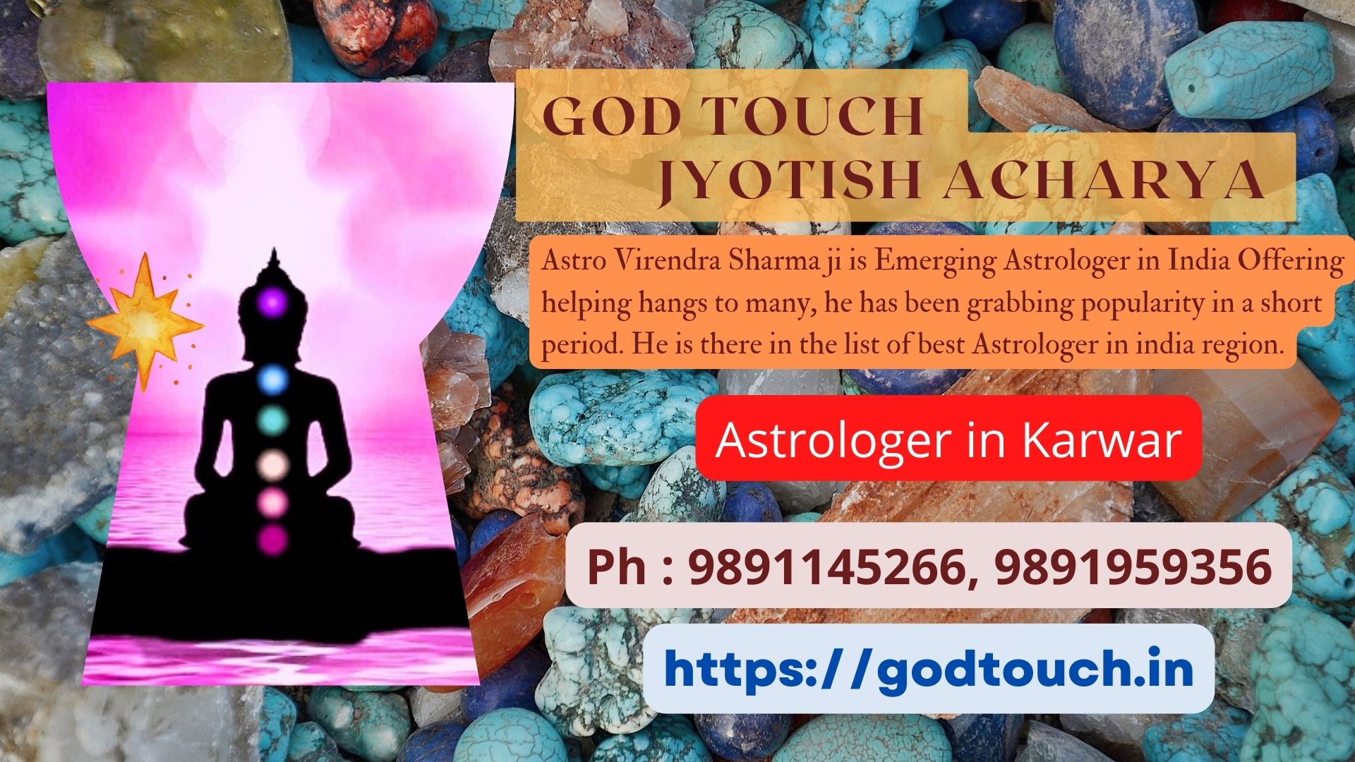 Best Astrologer in Karwar 9891145266 GOD TOUCH JYOTISH ACHARYA