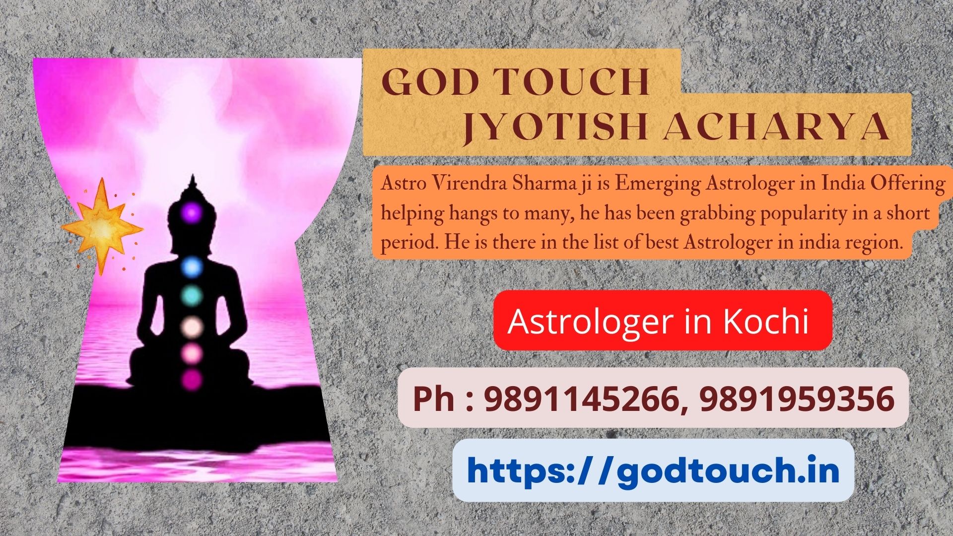 Best Astrologer in Kochi  9891145266 GOD TOUCH JYOTISH ACHARYA