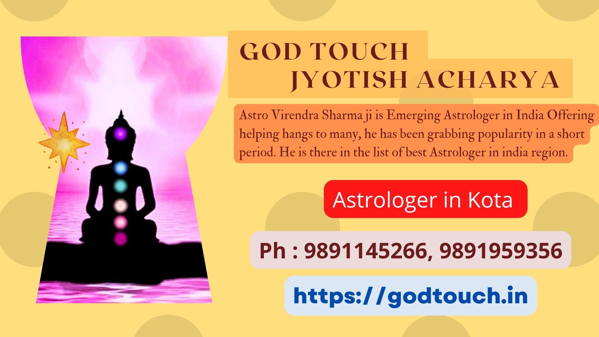 Best Astrologer in Kota  9891145266 GOD TOUCH JYOTISH ACHARYA