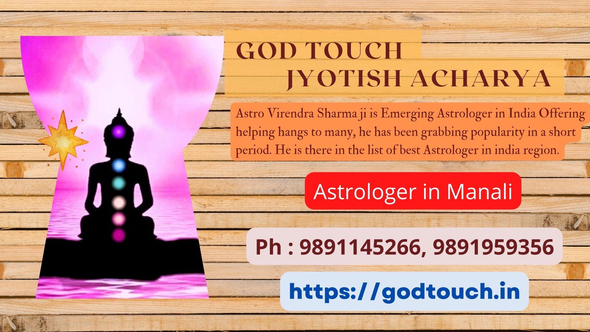 IBest Astrologer in Manali 9891145266 GOD TOUCH JYOTISH ACHARYA