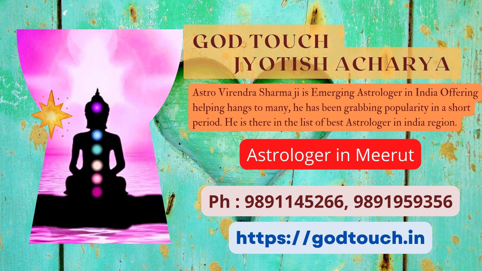 Best Astrologer in Meerut 9891145266 GOD TOUCH JYOTISH ACHARYA