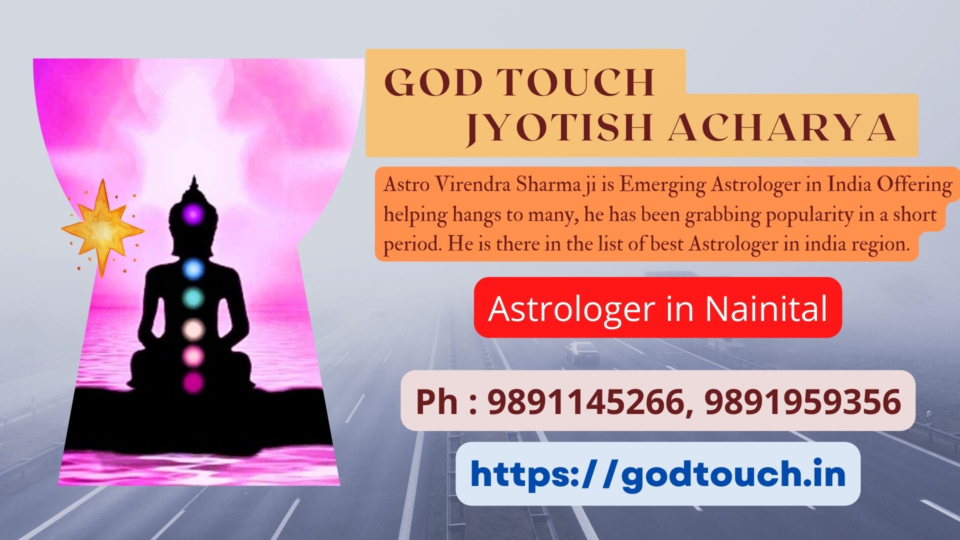 Best Astrologer in Nainital 9891145266 GOD TOUCH JYOTISH ACHARYA