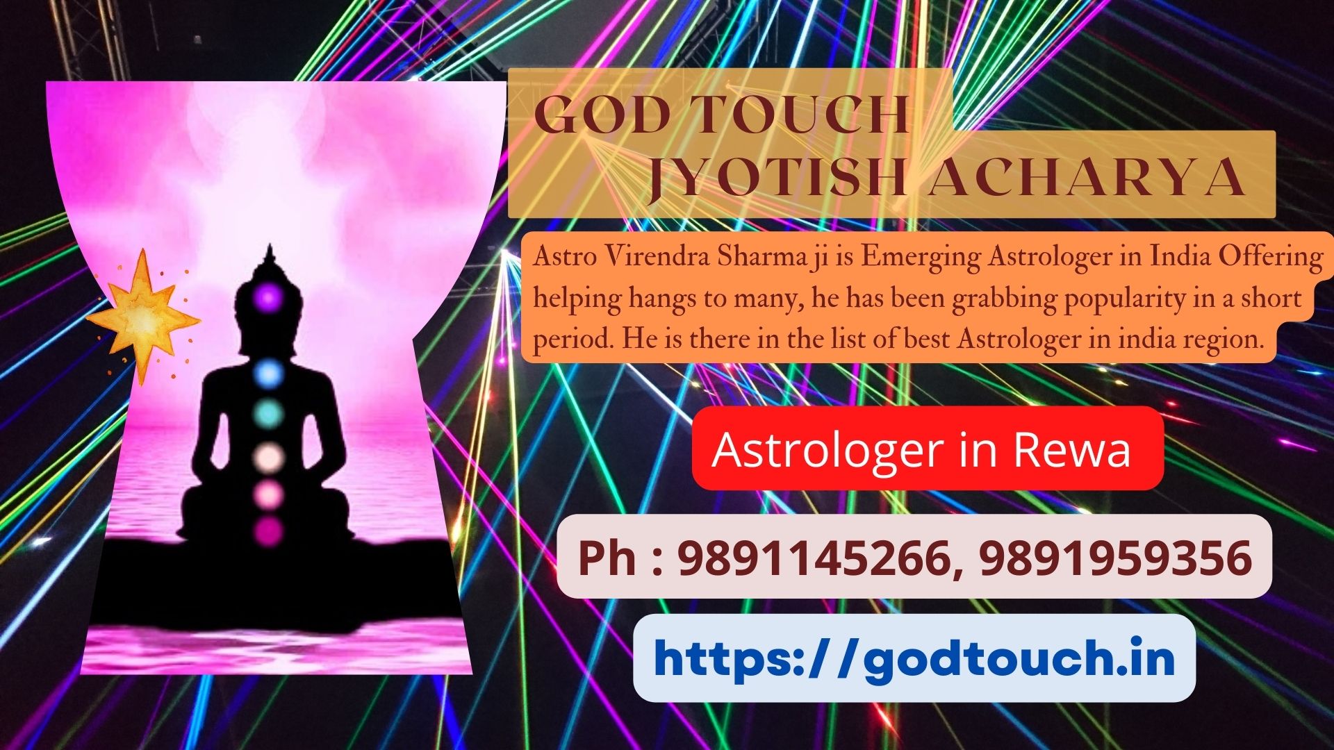 Best Astrologer in Rewa  9891145266 GOD TOUCH JYOTISH ACHARYA