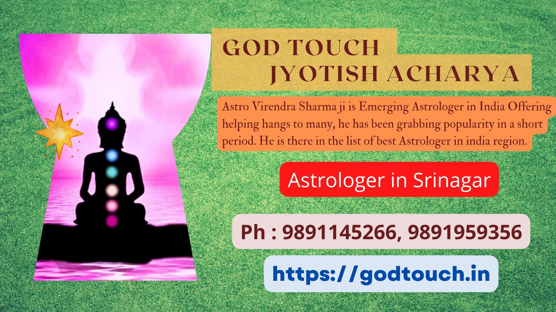 Best Astrologer in Srinagar 9891145266 GOD TOUCH JYOTISH ACHARYA