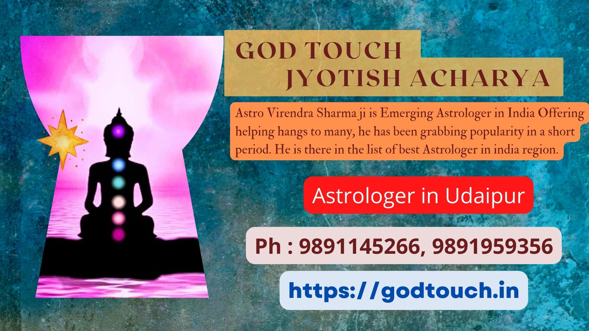 Best Astrologer in Udaipur 9891145266 GOD TOUCH JYOTISH ACHARYA