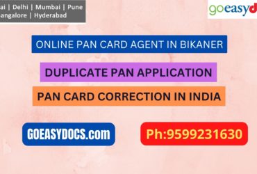 Pan Card Agent Service In BIKANER 9599231630