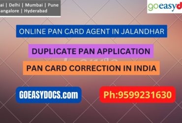 Pan Card Agent Service In JALANDHAR 9599231630