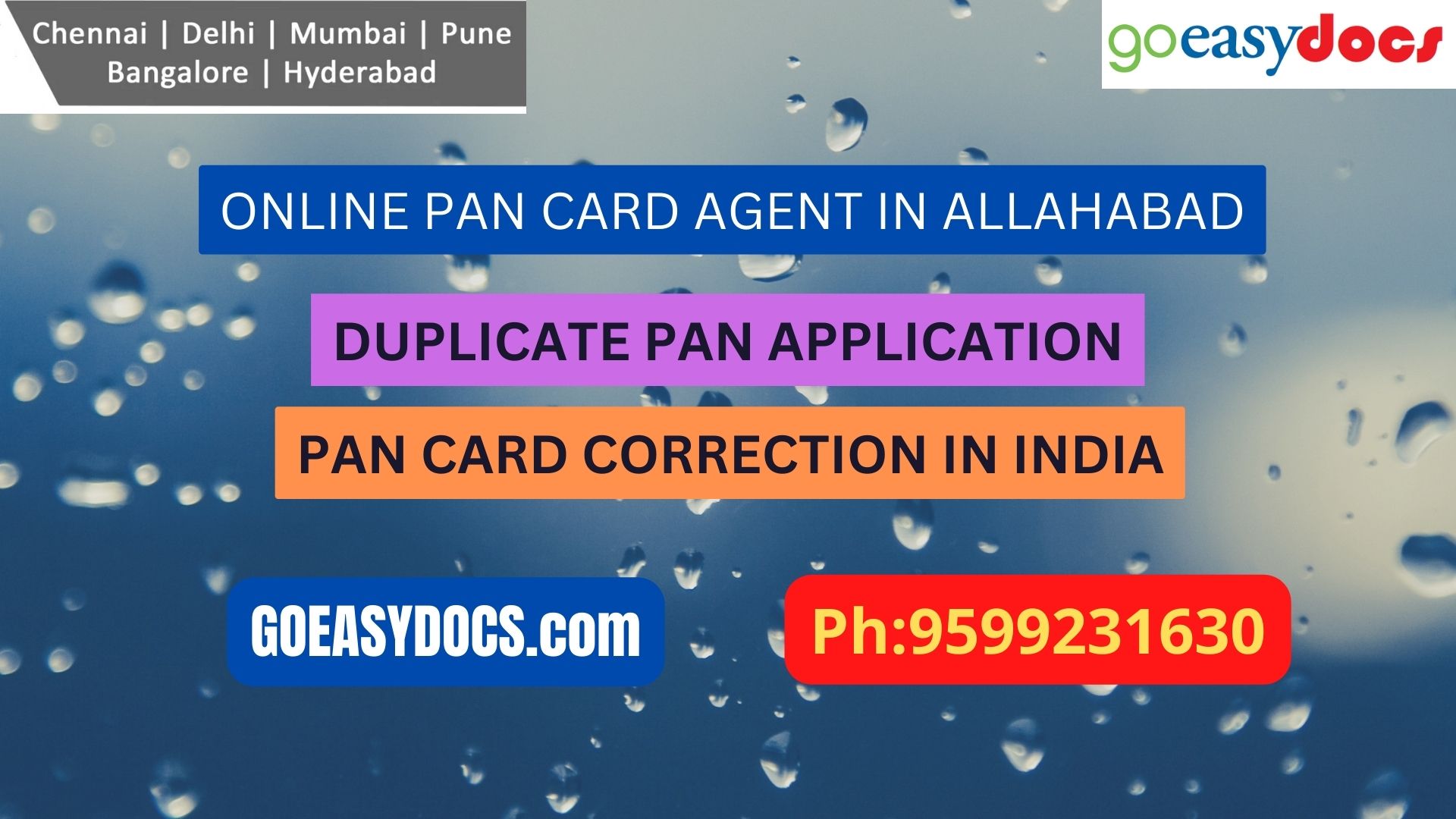 Pan Card Agent Service In ALLAHABAD 9599231630