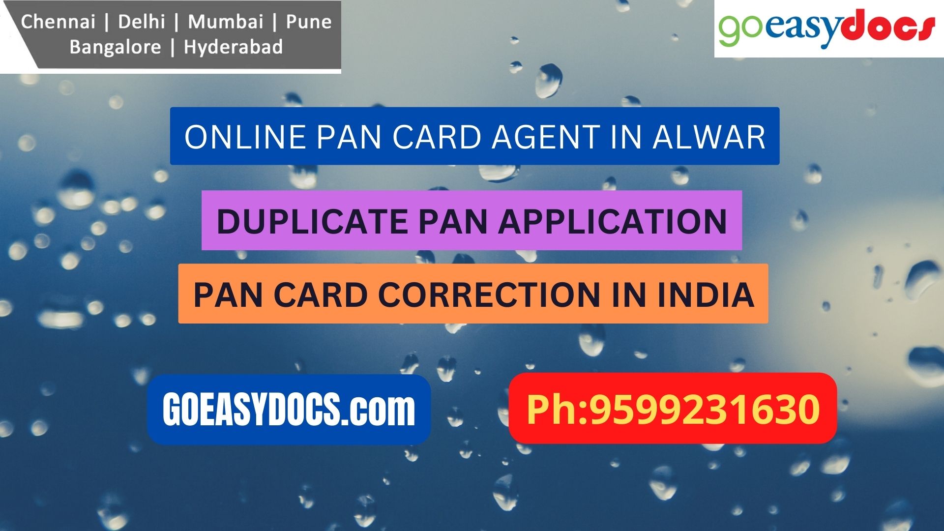 Pan Card Agent Service In ALWAR 9599231630