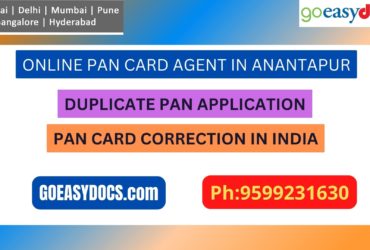 Pan Card Agent Service In ANANTAPUR 9599231630