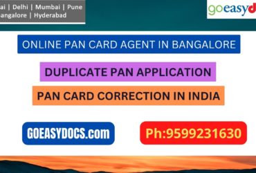 Pan Card Agent Service In BANGALORE 9599231630