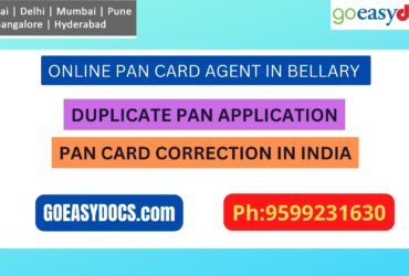 Pan Card Agent Service In BELLARY 9599231630