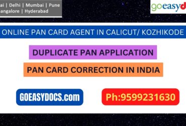 Pan Card Agent Service In CALICUT/ KOZHIKODE 9599231630