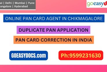 Pan Card Agent Service In CHIKMAGALORE 9599231630