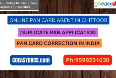 Pan Card Agent Service In CHITTOOR 9599231630