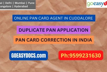 Pan Card Agent Service In CUDDALORE 9599231630