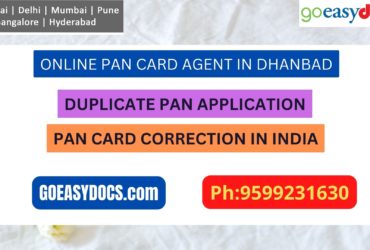 Pan Card Agent Service In DHANBAD 9599231630