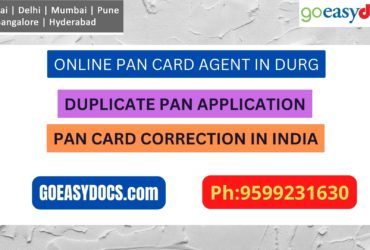 Pan Card Agent Service In DURG 9599231630