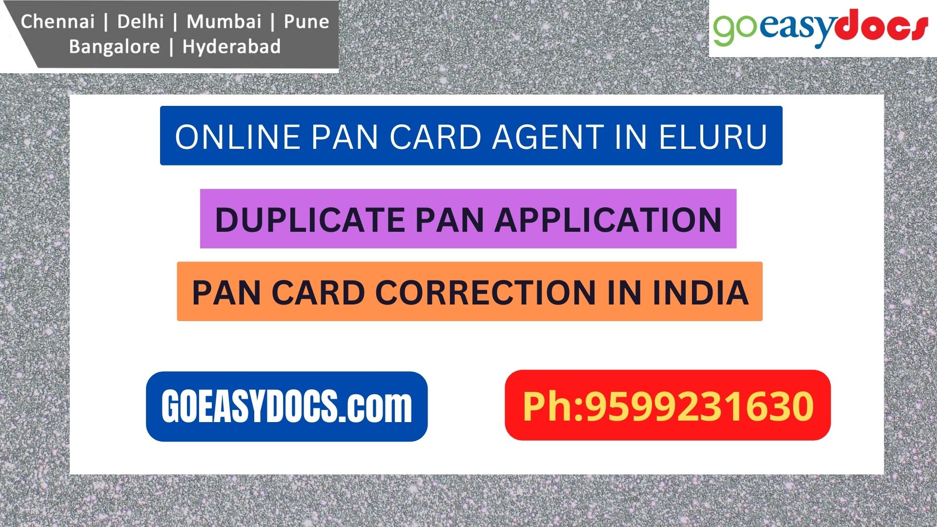 Pan Card Agent Service In ELURU 9599231630