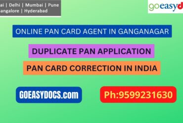 Pan Card Agent Service In GANGANAGAR 9599231630