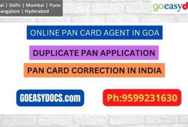 Pan Card Agent Service In GOA 9599231630