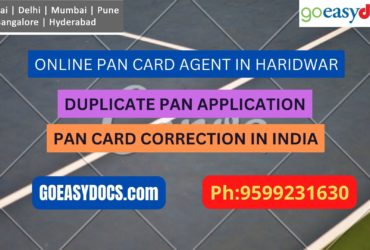 Pan Card Agent Service In HARIDWAR 9599231630