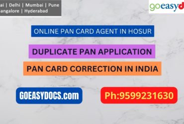 Pan Card Agent Service In HOSUR 9599231630