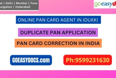 Pan Card Agent Service In IDUKKI 9599231630