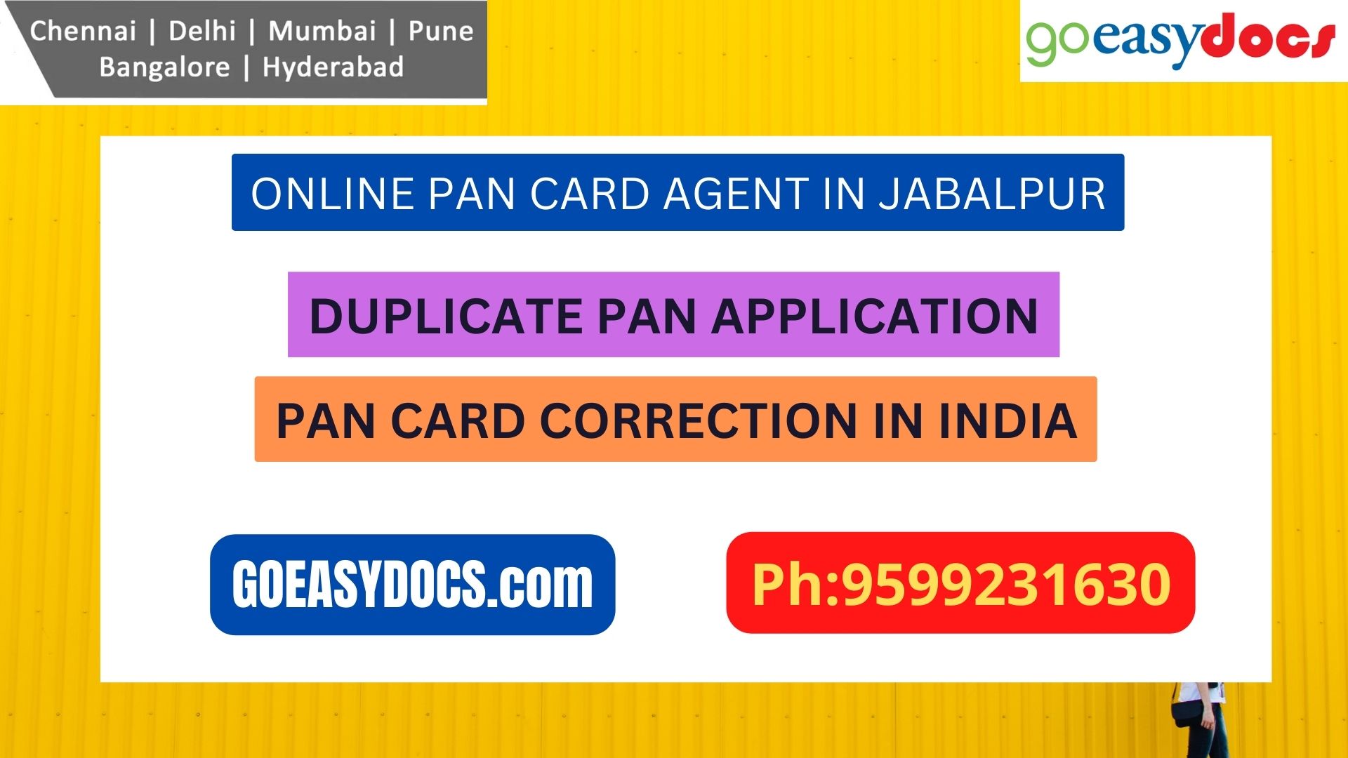 Pan Card Agent Service In JABALPUR 9599231630