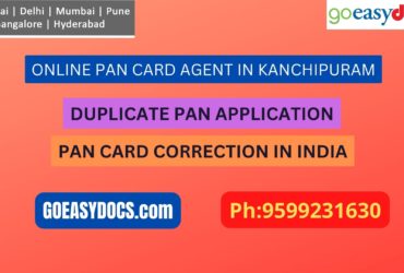 Pan Card Agent Service In KANCHIPURAM 9599231630