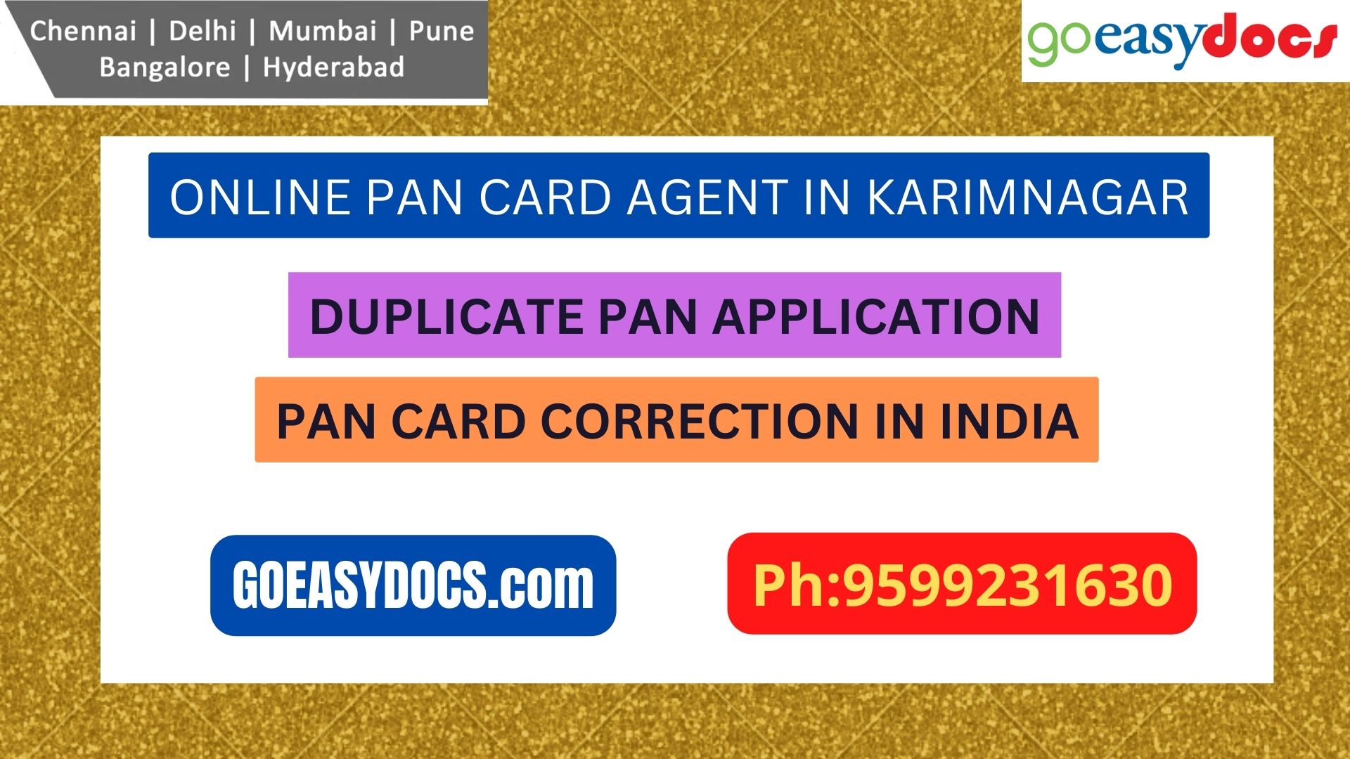 an Card Agent Service In KARIMNAGAR 9599231630