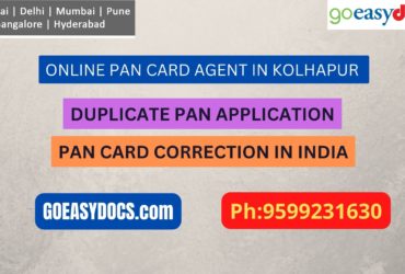 Pan Card Agent Service In KOLHAPUR 9599231630