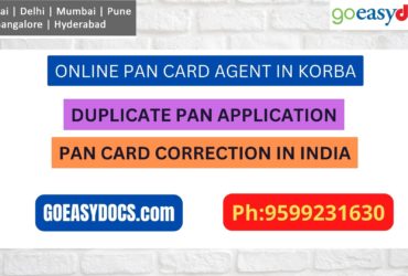 Pan Card Agent Service In KORBA 9599231630