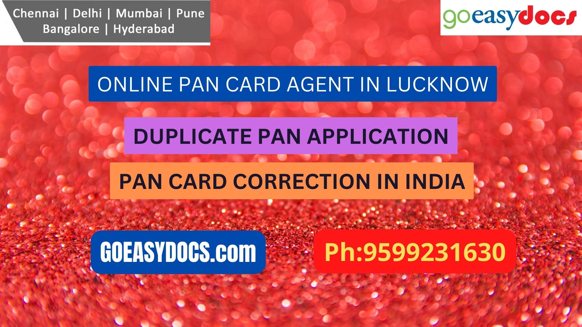 Pan Card Agent Service In LUCKNOW 9599231630