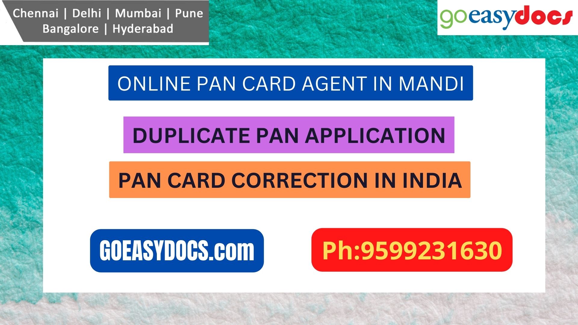 Pan Card Agent Service In MANDI 9599231630