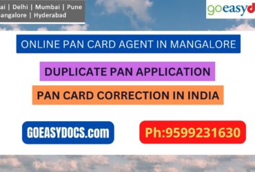 Pan Card Agent Service In MANGALORE 9599231630