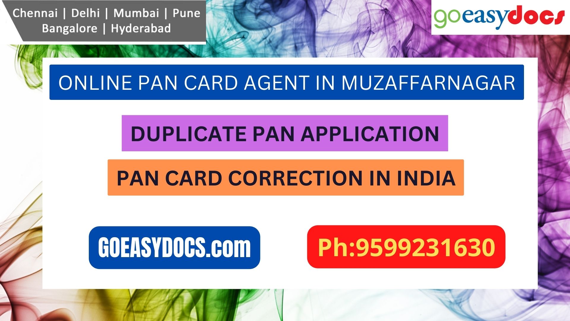 Pan Card Agent Service In MUZAFFARPUR 9599231630