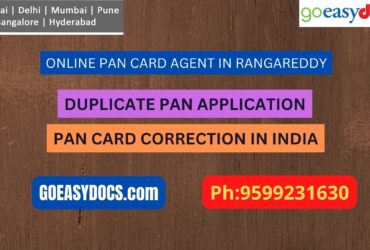 Pan Card Agent Service In RANGAREDDY 9599231630